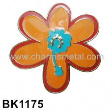 BK1175 - Flower With Enamel Belt Buckle